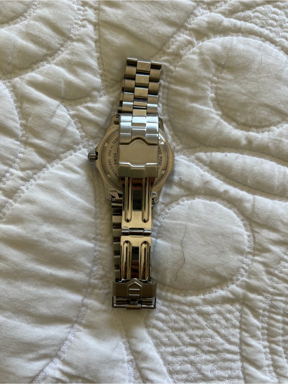 Tag Heuer Silver Stainless Steel Watch with Blue Dial - Picture 3 of 8